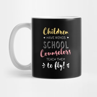 School Counselor Gifts - Beautiful Wings Quote Mug